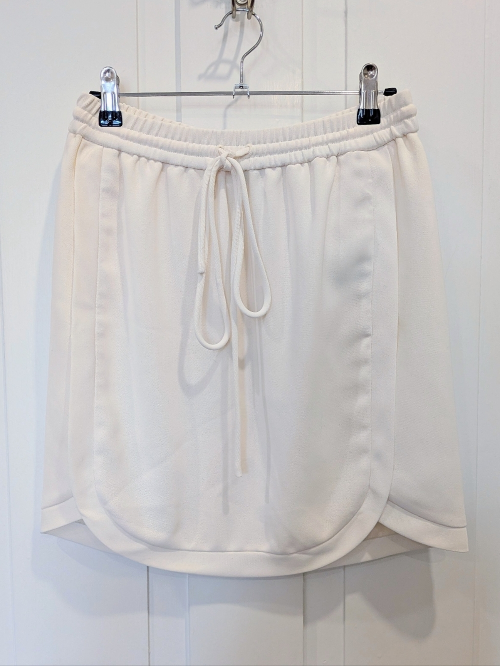 J.Crew Cream White Drawstring Skirt | 0
